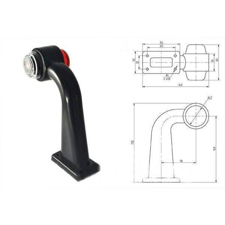 Купить фонарь габаритный и контурный бело-красный гф3.7-11 по цене 280 р.. Низкие цены. Большой выбор. Доставка по всей России. Интернет-магазин в Москве. Только положительные отзывы!