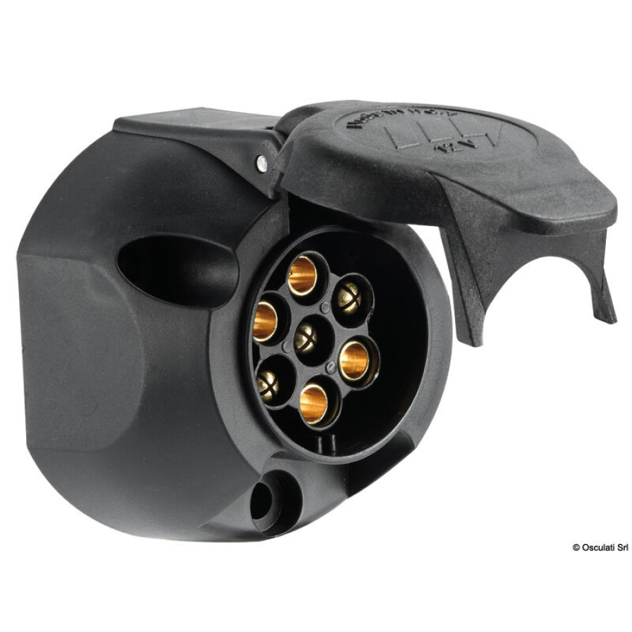 Купить розетка для прицепа, пластиковая, 7 контактов 14-190-01 по цене . Низкие цены. Большой выбор. Доставка по всей России. Интернет-магазин в Москве. Только положительные отзывы!