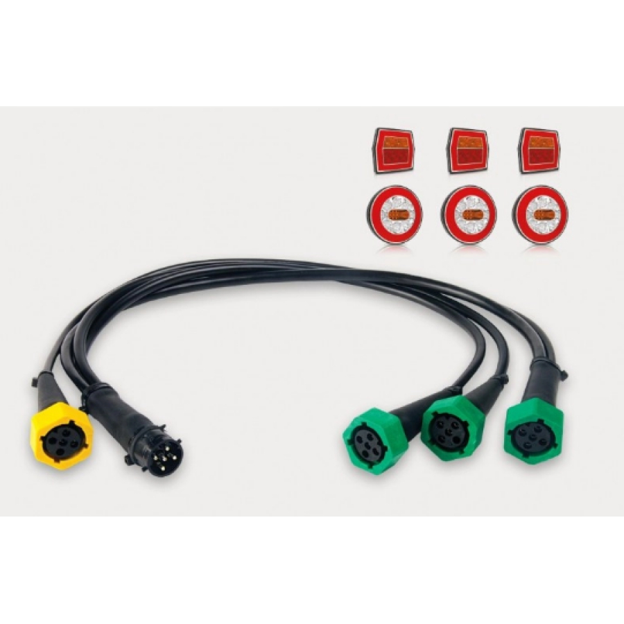 Разъем байонет для подключения нескольких фонарей Fristom